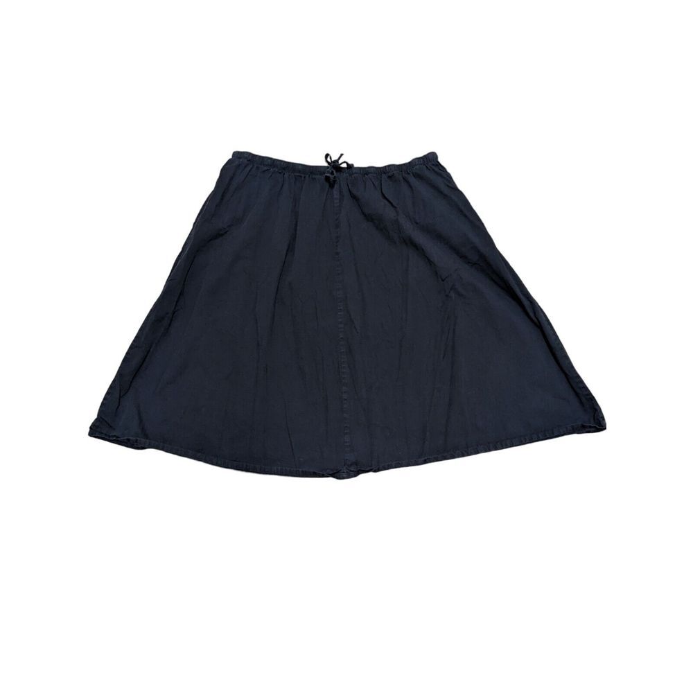 Main Street Blues Denim Jean Skirt Size K2 String Elastic Waist Cotton‎ A Line